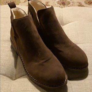Brown booties - women’s size 8 1/2 NEW